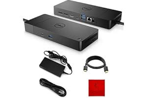 KONCEPT WD19S DELL Docking Station Dual Monitor Bundle - Dell Dock Station with 180W Power Adapter & 130W Power delivery + USB Type-C + HDMI+ Dual DisplayPort - Ultimate Computer & Dell Laptop Docking Station