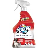 Resolve Pet Specialist Carpet Cleaner, Stain Remover and Odor eliminator trigger, Floor and Upholstery Cleaner, 32 oz (Packaging may Vary)