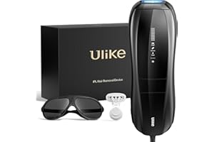 Ulike X IPL Hair Removal Device, Laser Hair Removal with Ice-Cooling, Dual Lights & Skin Senor for Nearly Painless & Long-Lasting Hair Removal, 3 Modes Tailored for Stubborn Hair, Gift for Smooth Skin