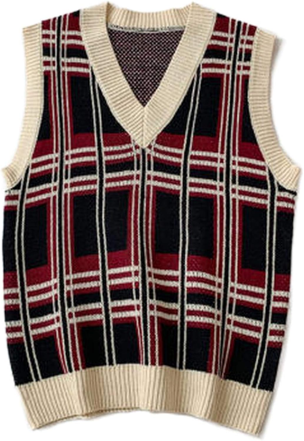 Funlife-Shop Sweaters Vest Male Spring Autumn New V-Neck Pullover