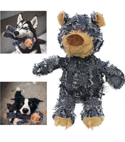 Jouet Ours En Peluche Indestructible Pour Chien Unbreaka-Bear 2.0 - Avec Couineur, Pour Mâcheurs Agressifs