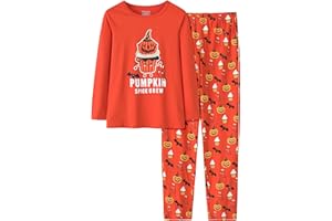 UNICABBIT21 Pajamas for Girls Cute Cat Unicorn Long Sleeve and Pants PJS Set Big Kids Cotton Sleepwear Set Size 6-16