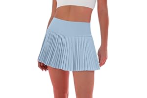 Eayouko Pleated Tennis Skirt for Women with Shorts Women's Skirts High Waisted Golf Skirts Workout Athletic Skort Skorts