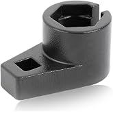 Aoerzn Premium Offset Oxygen Sensor Socket, 3/8 Inch Drive, 7/8 Inch (22mm) | Preventing Damage to Wires, Wire Gate Accesses Sensor from Side, Universal for Most Cars