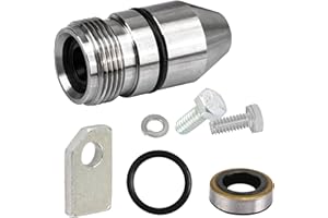 ANTRYS TH350 Speedo Housing Kit for GM TH350 Transmission 1969 & Up, Speedometer Turbo 350 Includes Retainer Bracket, Extra Seals, Lock Washer & Bolts, Prevents Fluid Leaks, Accurate Gear Engagement- 1 Set