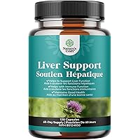 Milk Thistle Supplement for Liver Cleanse Detox & Repair - Herbal Pills with Dandelion Root, Choline, Beetroot & Artichoke Ex