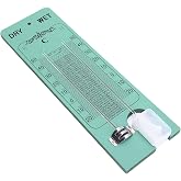 lyrlody Wet Dry Bulb Hygrometer, Wall Mounted Thermometers Wooden Boat Humidity Meter Psychrometer with Cover Protector