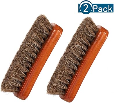 Daricowathx Ruggito Shoe Brush Scoolr 2pcs Horse Hair Brush