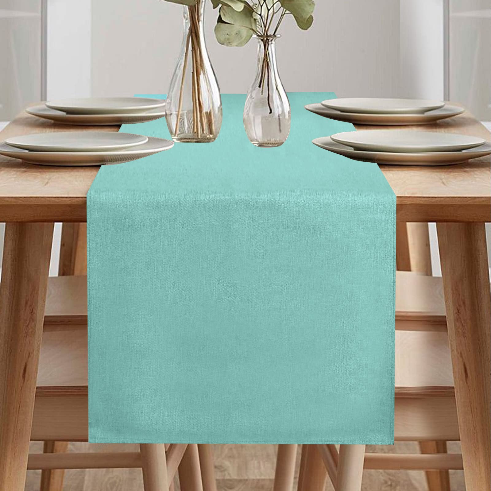 Modern Decorative Table Runner - Waterproof, Outdoor, Mint Green (40x240 cm)