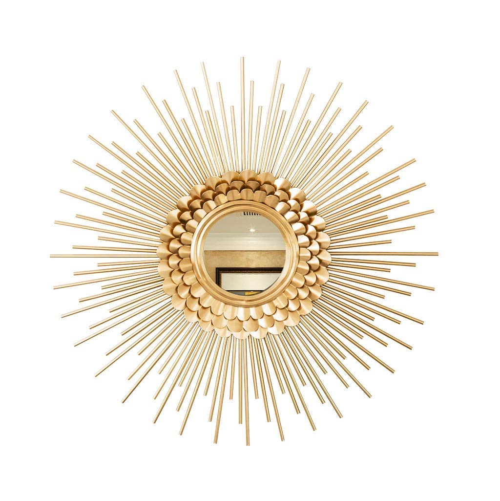 Runde spiegel dekoration antik gold 60cm modernen stil dekorative