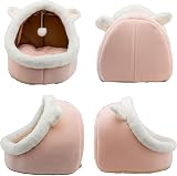 Dtopsun Rabbit Shaped Cat Bed Indoor with Anti-Slip Bottom Small Dog Cave view 7