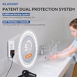 ELEGRP GFCI Outlet 20 Amp, Self-Test GFI Electrical