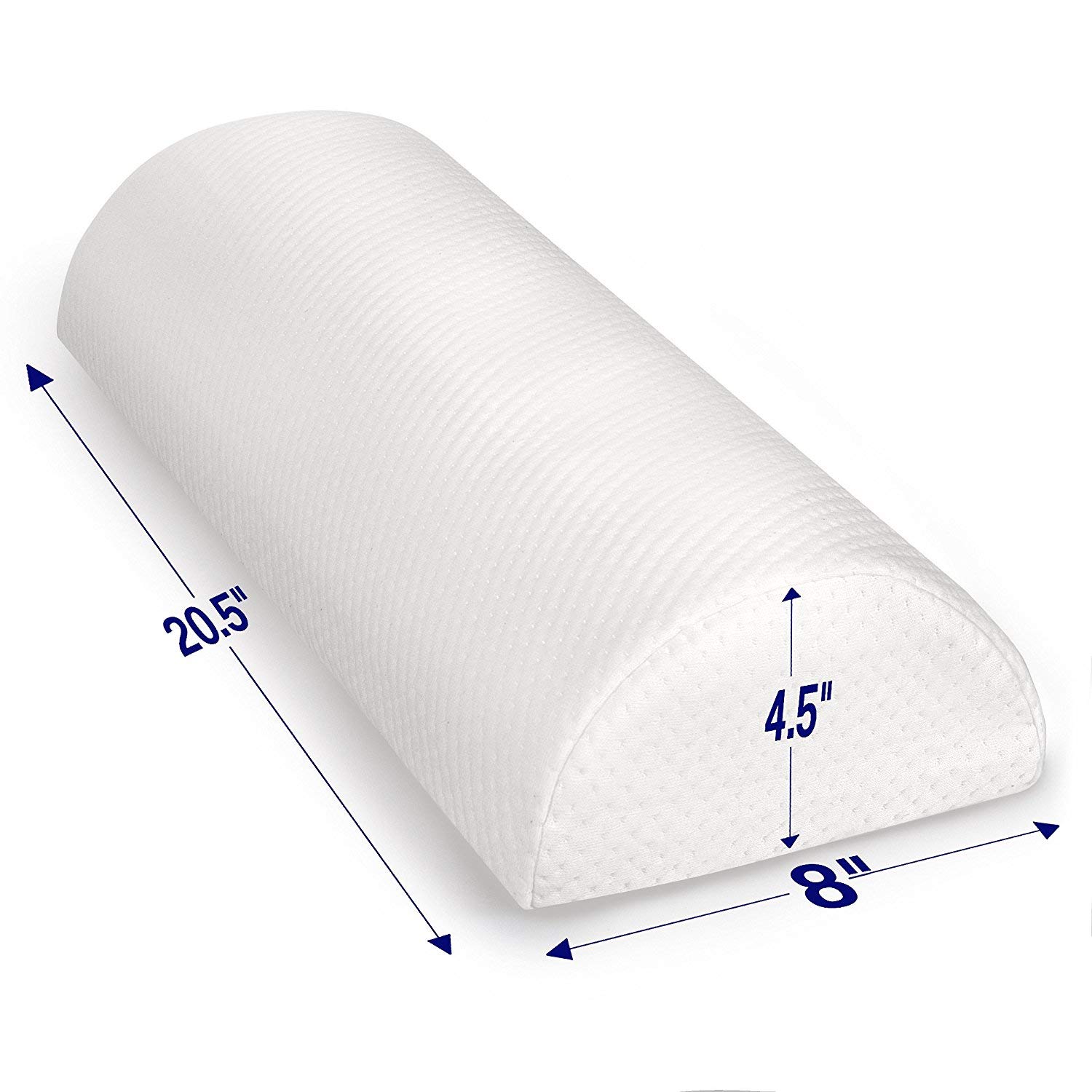 Back Pain Relief Memory Foam Pillow Half Moon Bolster Knee Pillow for Side, 696395467032 eBay