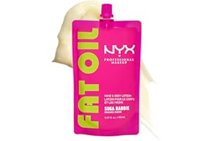 NYX Professional Makeup Fat Oil Hand & Body Lotion, 24 HR Hydration, Lightweight Fast-Absorbing Vegan Formula, Smoothing Dail