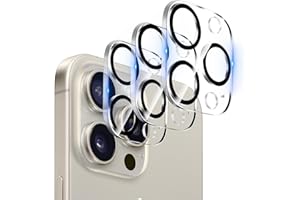 【3 Pack】Dengduoduo Tempered Glass Camera Lens Protector for iPhone 15 Pro 6.1" & iPhone 15 Pro Max 6.7", Ultra HD, 9H Hardness, Anti-Scratch, Case Friendly, Easy to Install [No Affect on Night Shots]