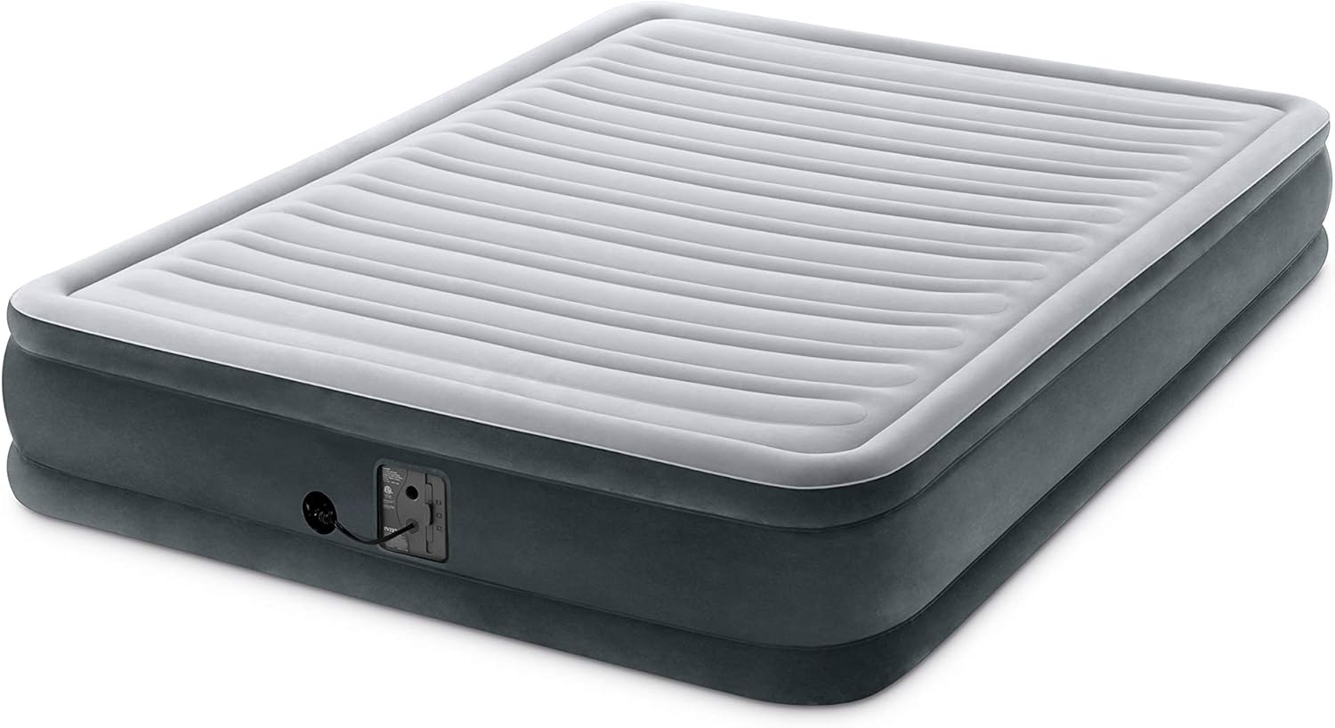 Intex Comfort Plush Mid Rise Dura-Beam Airbed with Internal Electric Pump, Bed Height 13", Queen : Sports & Outdoors