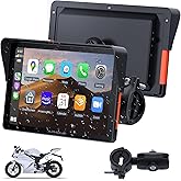 APHQUA 722 7-Inch Motorcycle GPS Navigation System with Apple CarPlay & Android Auto, Waterproof Touchscreen, Bluetooth, IP67