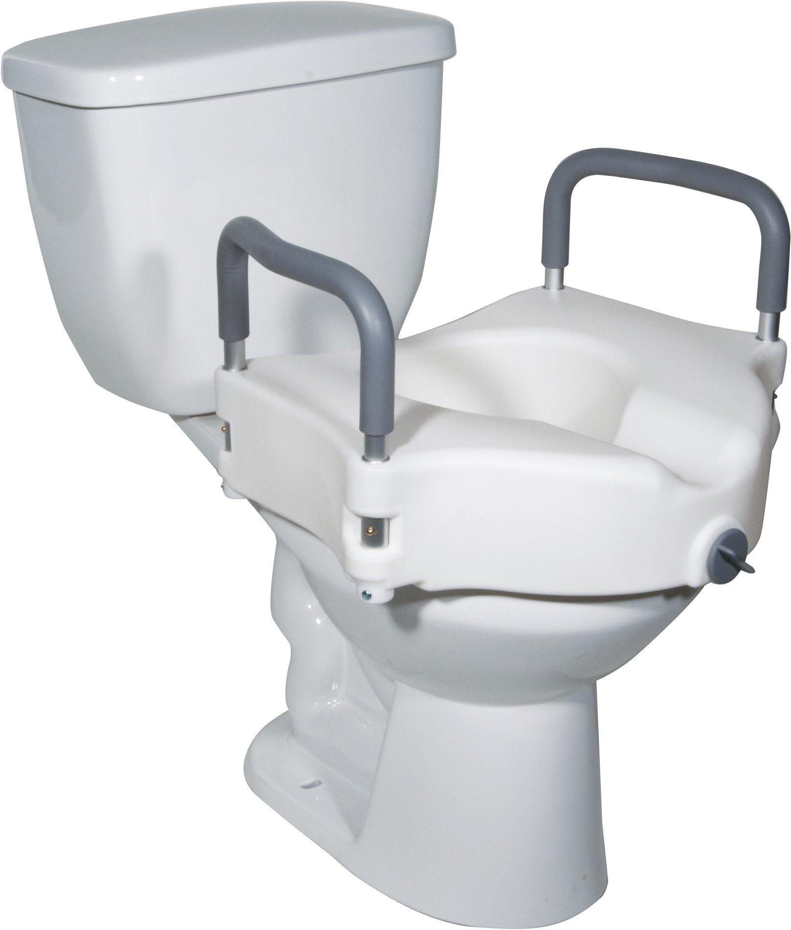 Drive Devilbiss 2 in 1 Elevated Toilet Seat Removable Arms Raised Disability Aid Universal