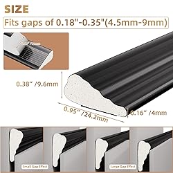 KNEELISA 196” Wedge-Shape Foam Window Weather