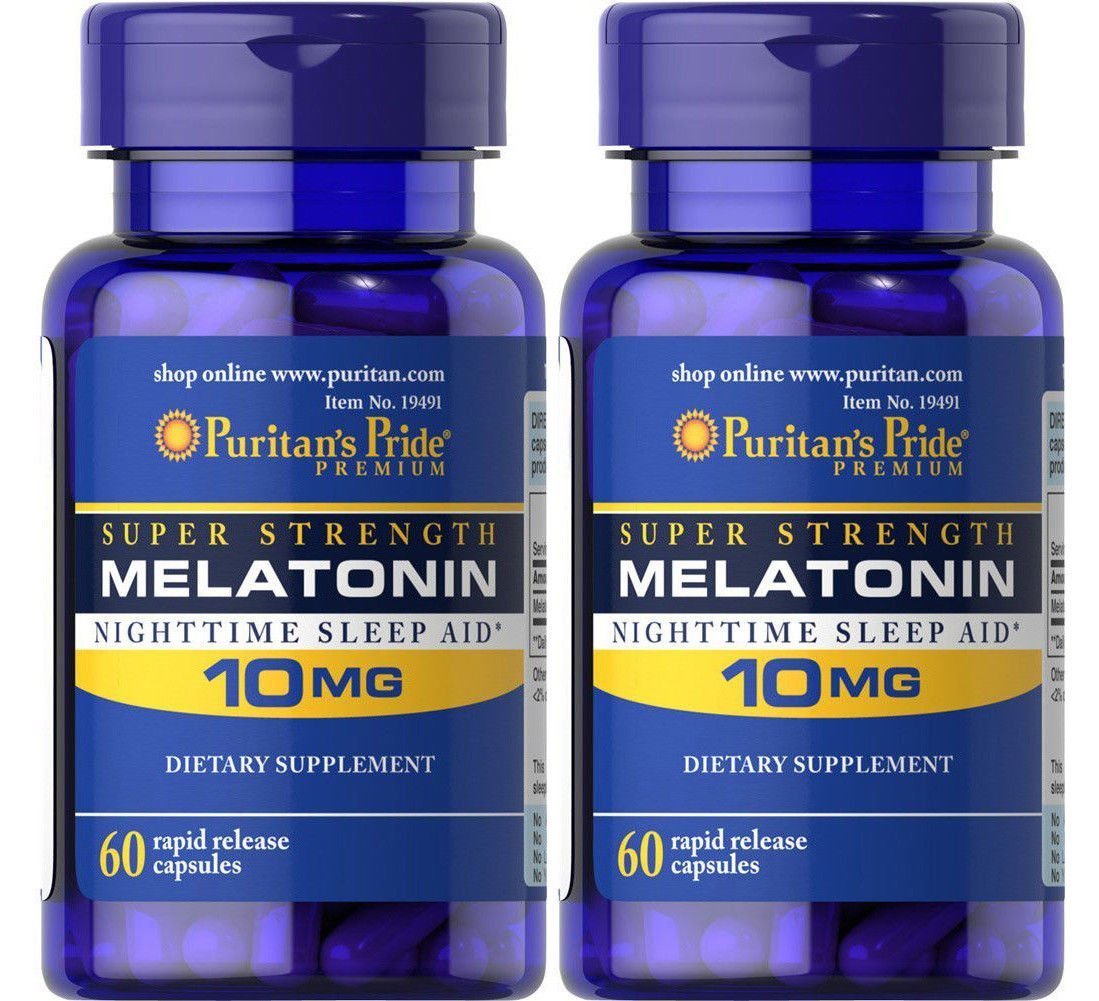 Amazon.com: Puritans Pride 2 Pack of Melatonin 10 mg Puritans Pride Melatonin 10 mg-60 Capsules: Health & Personal Care