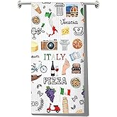 JNIAP Italian Kitchen Towels - Mama Towel, Italy Themed Dish Towel (Italy Pizza KT)