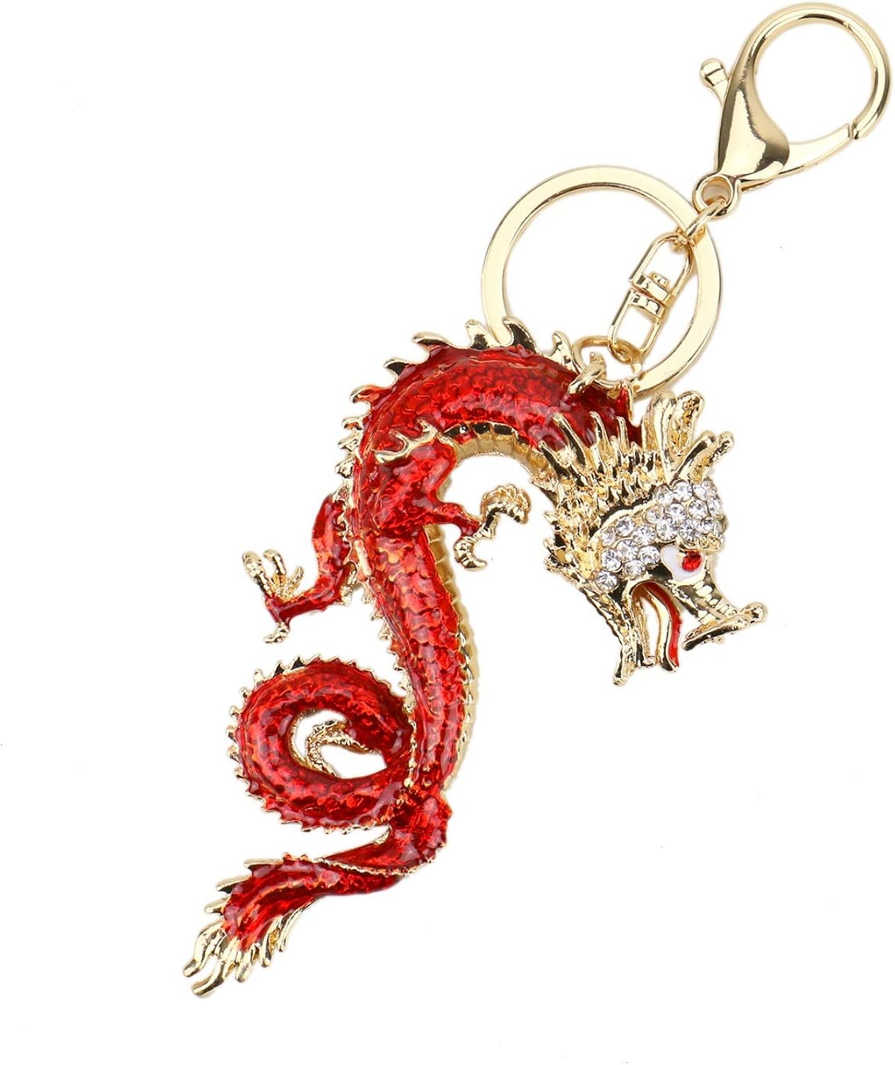 JETEHO Fashionable Chinese Style Dragon Keychain Animal