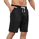 Men's Sweat Shorts with Pockets Lounge Shorts 8" Drawstring Shorts Soft Breathable