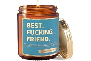 GOT YOU A LITTLE SOMETHING Best Friend Christmas Gift for Women - Best Fucking Friend Ever Scented Candle - Funny Friendship Gifts Idea for Friends Birthday, Cool Gag BFF Secret Santa White Elephant Womens Bestie Xmas Presents