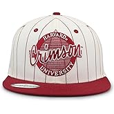 The Game NCAA Licensed, Harvard Crimson Flat Brim Snapback Hat