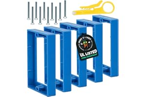 Mint Bucket Brands 1/2" Single Gang Receptacle Outlet Box Extenders - UL Listed - Electrical Outlet Extender for Electrical Box and Electrical Outlet Switches (Pack of 5)