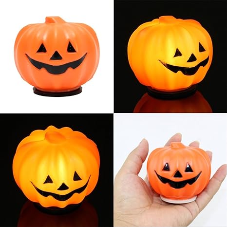 Amazon Co Jp 1 ピース ハロウィン カーニバル パーティー ジャック O ランタン Led パンプキンナイトライト装飾小道具 ホーム キッチン
