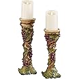 Handpainted Vineyard Sangria Grape Harvest Candleholders Set of 2