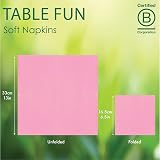 Talking Tables Table Fun Soft Pink Napkins 100 x 33cm 2ply Recyclable EU view 3