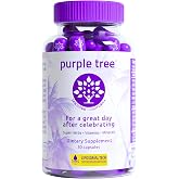 purple tree Post-Celebration Wellness | Liposomal DHM + Glutathione, 30 ea | Liver Support + Hydration Balance + Antioxidant Boost with Milk Thistle, Electrolytes &amp; Key Vitamins for Smart Drinking