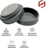 SUL Castor Caster Cups 8pk Grey 50mm Felt Pad Non Slip Floor Protector Glide view 4