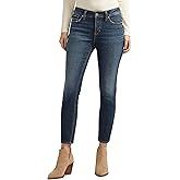 Silver Jeans Co. Women's Elyse Mid Rise Comfort Fit Skinny Jeans