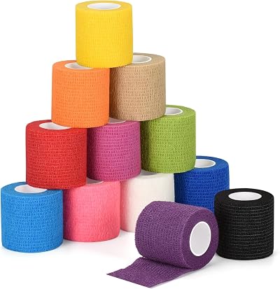 Sagafly Vet Wrap 12 Pcs 5cm x 4.5m Self Adherent Bandage cohesive tape