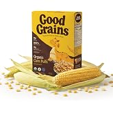 Good Grains Organic Corn Puffs Cereal - 7 Simple Ingredients, No Refined Sugar (0g), Glyphosate Residue Free, Good Source of 