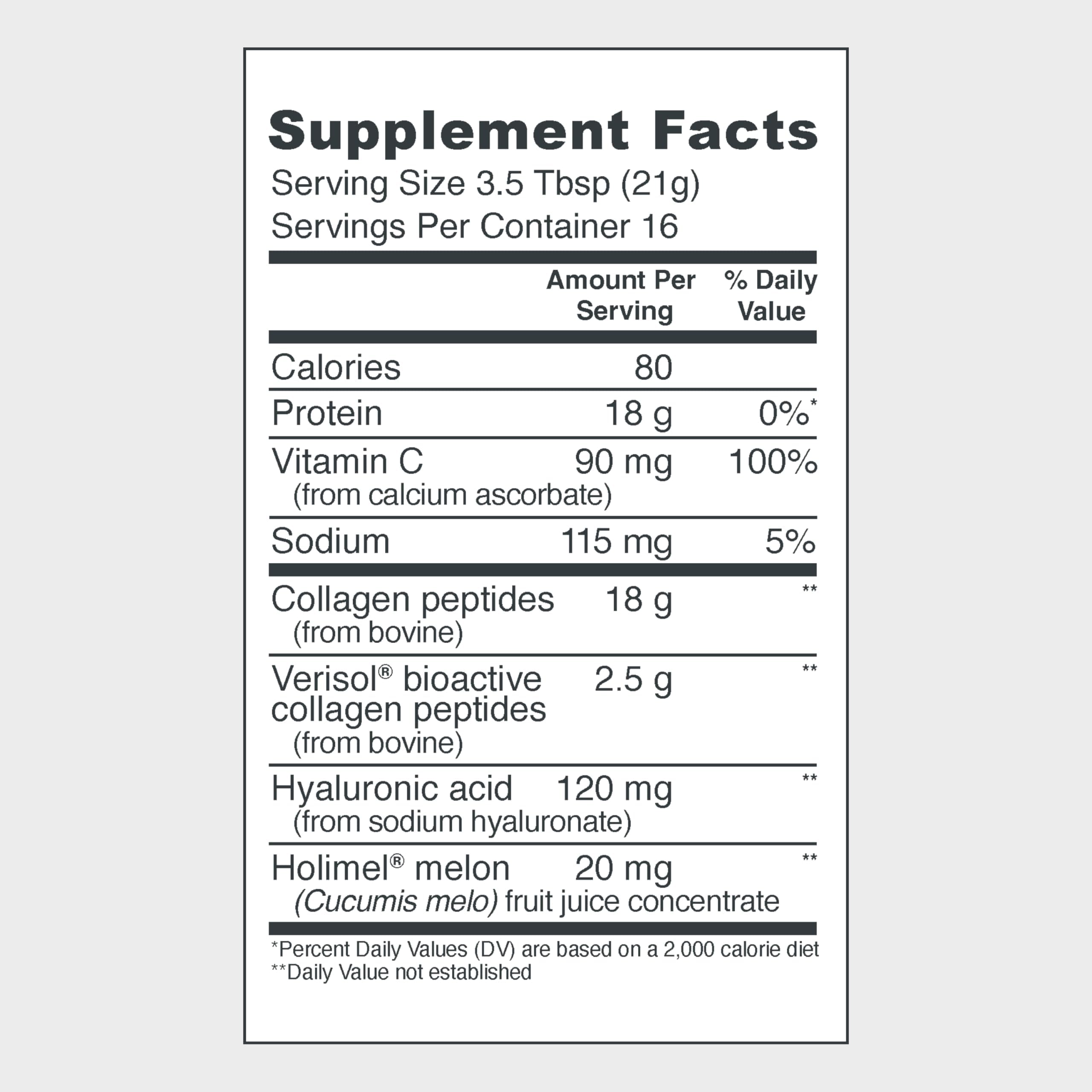 Vital Proteins Collagen Peptides for Women - 20g Hydrolyzed Collagen, Vitamin C, Hyaluronic Acid, Reduce Fine Lines & Wrinkles, Verisol & Holimel - Skin Complex Supplement, Unflavored 11.9oz Powder