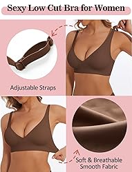 Deep V Bra Low Cut Sexy Push Up Bralettes for Women