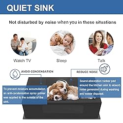 Darker Black 32x19 Inch Undermount Kitchen Sink