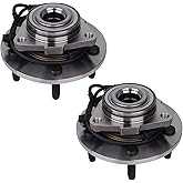 PAROD Pair 515073 Front Wheel Bearing & Hub Assembly Compatible with 2004-2005 Dodge Ram 1500 5Lugs w/ABS