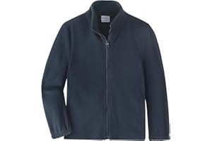 Spring&Gege Kids Lightweight Polar Fleece Jackets Boys Girls Soft Full-Zip Outwear