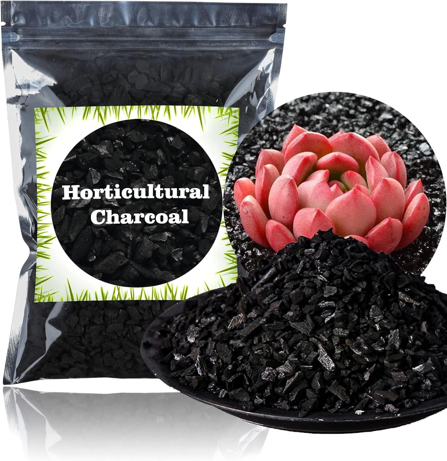 GOTVUGE Horticultural Charcoal for Plants 10L - All Natural Hardwood, Activated for Soil Amendment, Orchids, Terrariums, and Gardening