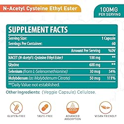 lipmaxmall N-Acetyl Cysteine Ethyl Ester 100mg-More