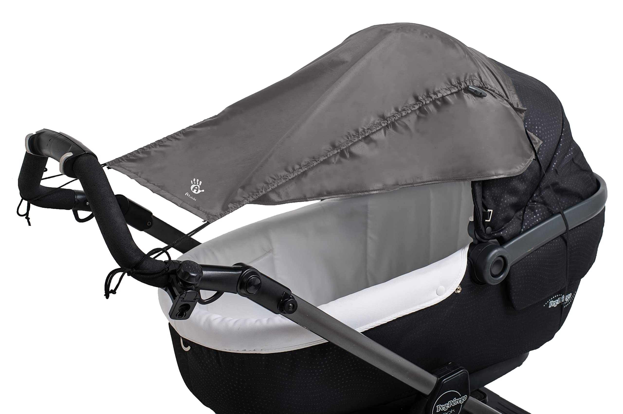Altabebe AL7012-11 Universal Baby Sunshade with Side Protection for Pram and Stroller with Anti-UV 50+, Grey