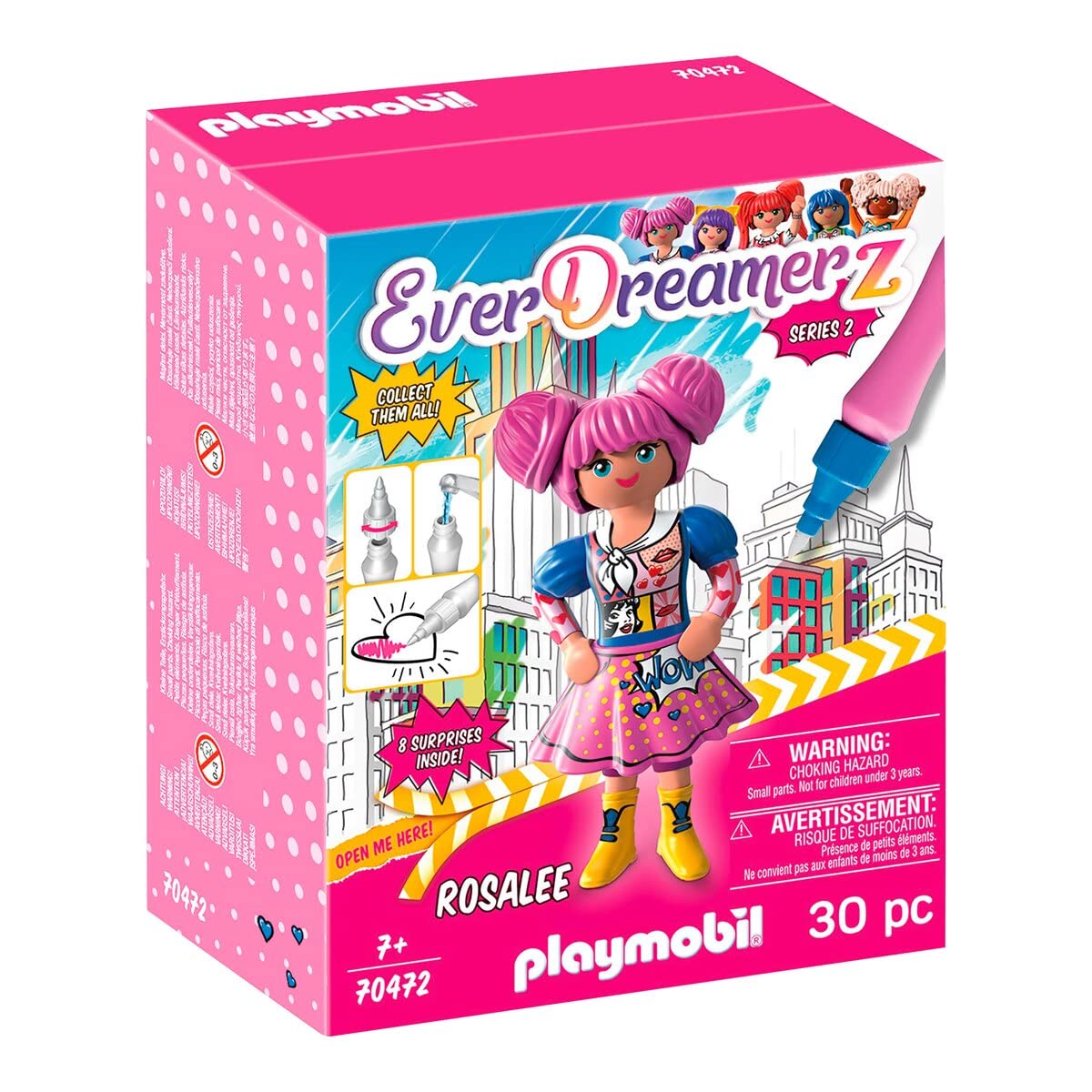 Playmobil - EverDreamerz 70472 Rosalee - Comic World Water Pen, for Children Ages 7+, Fun Imaginative Role-Play, PlaySets Suitable for Children Ages 4+