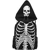 BEOSOFLOY Punk Skull Black Vintage Backpack Gothic Ribcage Skeleton Laptop Bag EMO Backpack for Men and Women