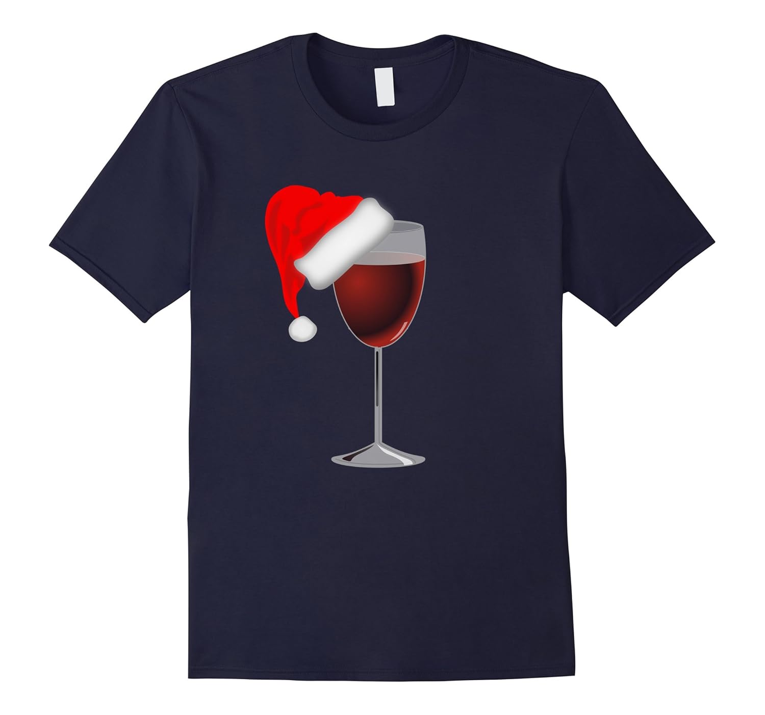 Storecastle: Wine Santa Christmas Wine Lovers Gift T-Shirt-ANZ