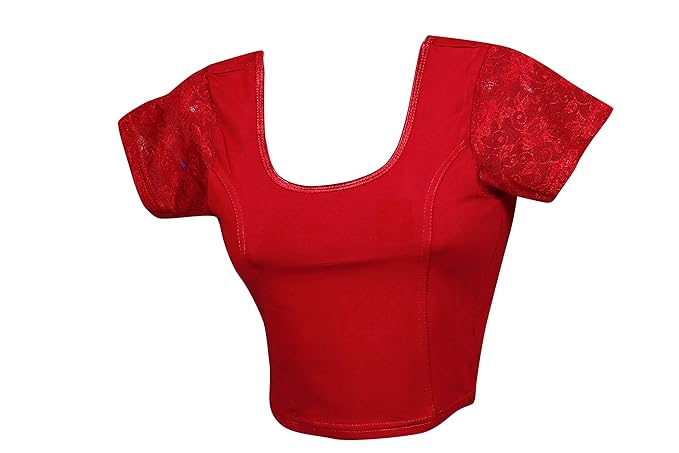 fashion Stretchable Designer Pure Cotton Lycra Stitched Readymade blouse basic item